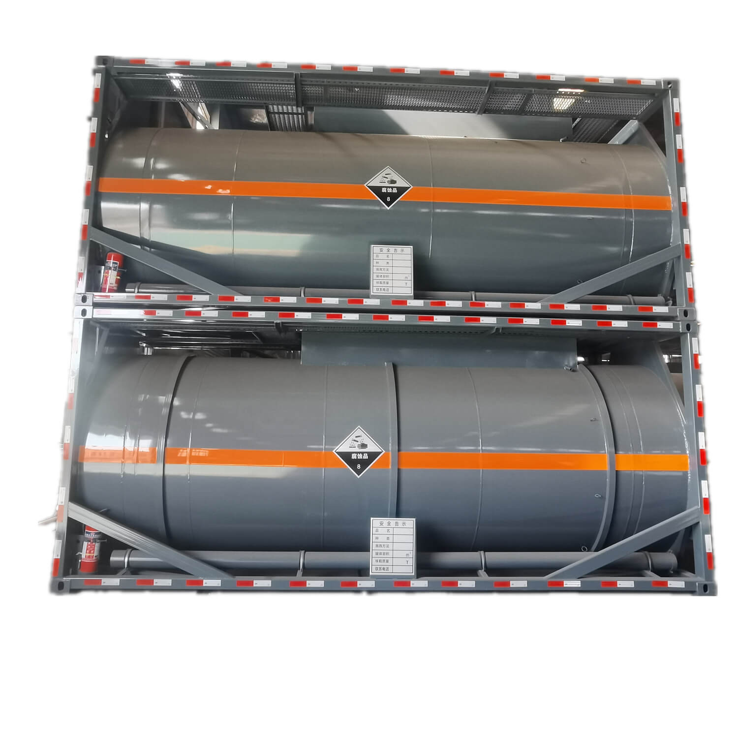 20FT Stainless Steel Hydrofluoric Acid Nitric Acid Isotanks Container 20KL MAWP 4.8Bar