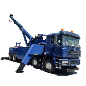 SHACMAN 50T Rotator Wrecker Tow Truck for Breakdown Bus Trailer Rescue with Two Hydraulic Winch 250KN Towing 50T 
