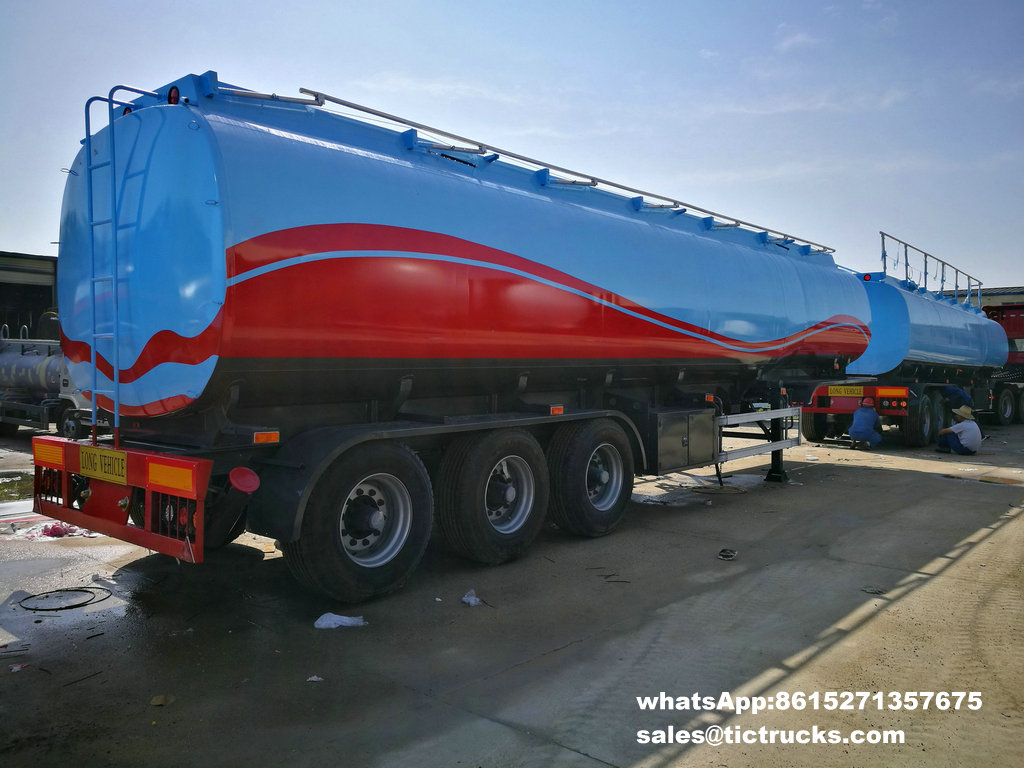 3 BPW axles Air Bag Suspension 42000L Oil Fuel Tanker Tank Trailer 