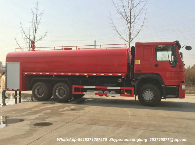 SINOTRUCK HOWO 6x4 Fire Sprinklers Water Tank with Fire Pump 20000L
