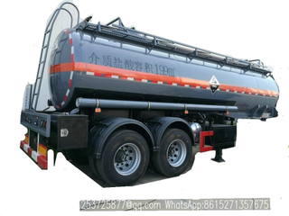 Hydrochloric acid tank semitrailer 2axles 19900Liters,22400liters,23800liters