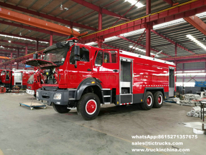 Beiben off road 6x6 water foam fire truck RHD/ right hand drive 12Ton water,4Ton foam
