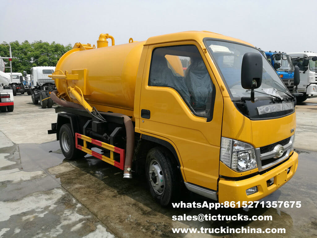  Forton Forland 3000 liter Capacity Sewage Vacuum Suction tank Truck RHD /LHD