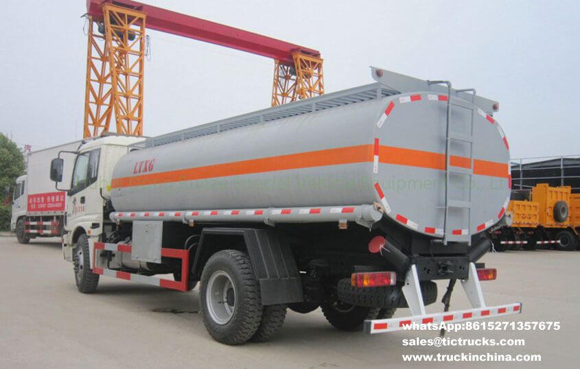 FOTON 4X2 refuelling truck Aluminium refueling vehicle 12700L