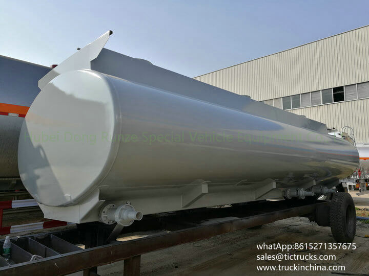 Tank body Carbon steel inner lined 16mm PE, 15000L-16500L for chemical truck lorry Customization