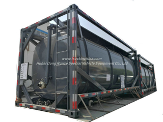 20FT UN1789 Hydrochloric Acid ISO Tank Container 21KL -22KL Steel Tank Lined LDPE 16mm