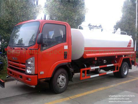 ISUZU 700P 4x2 9000L-10000L water tank truck watercart for sale