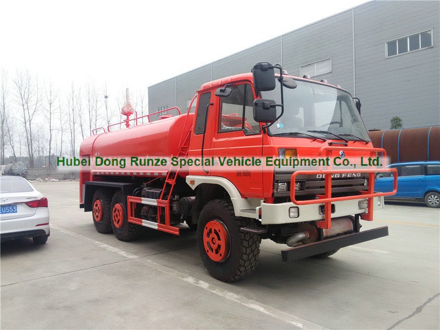 Dongfeng 6x6 All Wheel Drive Water Bowser Water Truck With Fire Pump